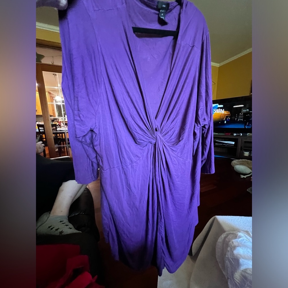 Purple Twist Tshirt Tunic